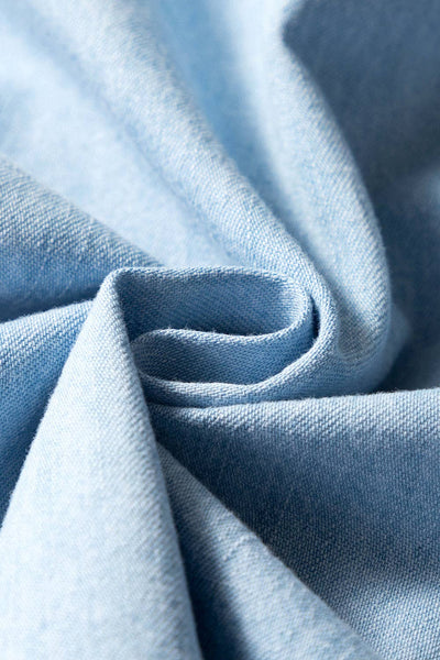 Denim Sleeveless Button Front Shirt