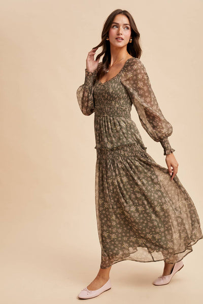 Floral Smocked Dress