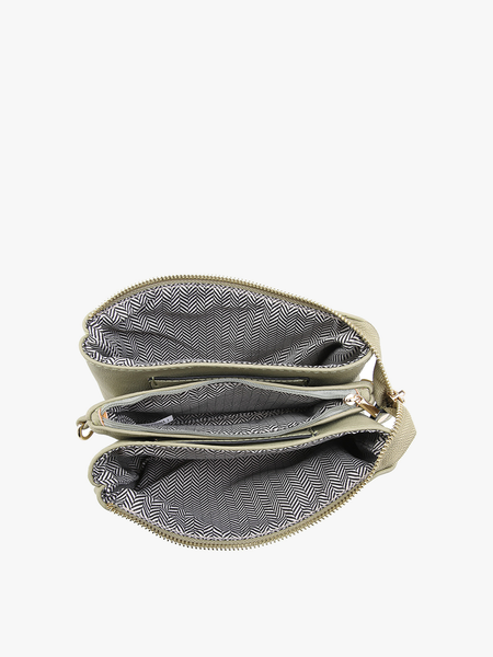 Riley 3 Compartment Xbody/Wristlet