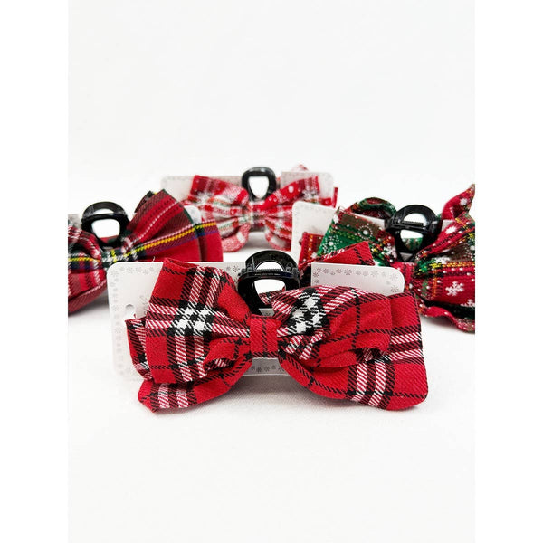 Christmas Bow Claw Clip