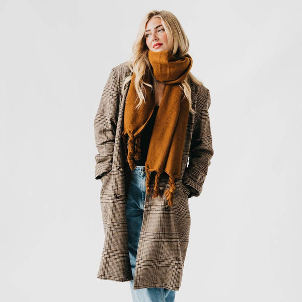 Twisted Tassel Scarf