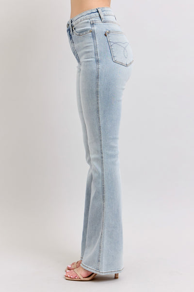 Light Wash Tummy Control Boot