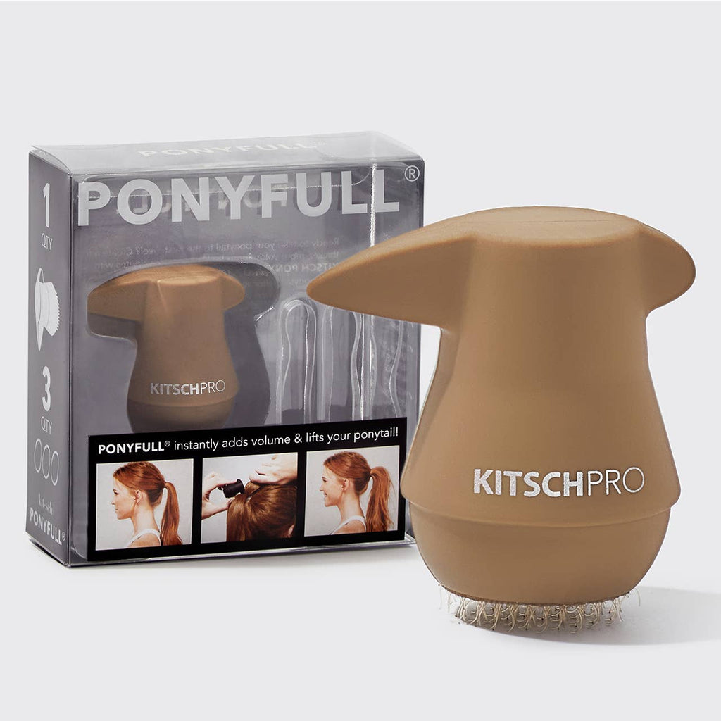 Ready to take your ponytail to the next level? Create a fuller, thicker, more voluminous looking pony in minutes with KITSCH PONYFULL®!
