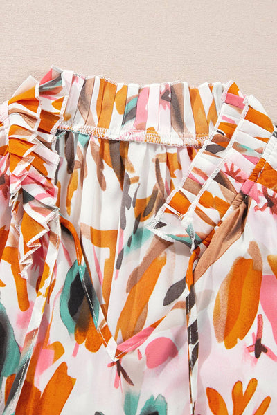 Print 3/4 Sleeve Blouse