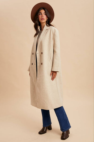 Double Breasted Duster Coat
