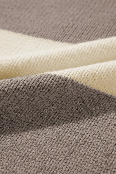 Colorblock Loose Pullover Sweater