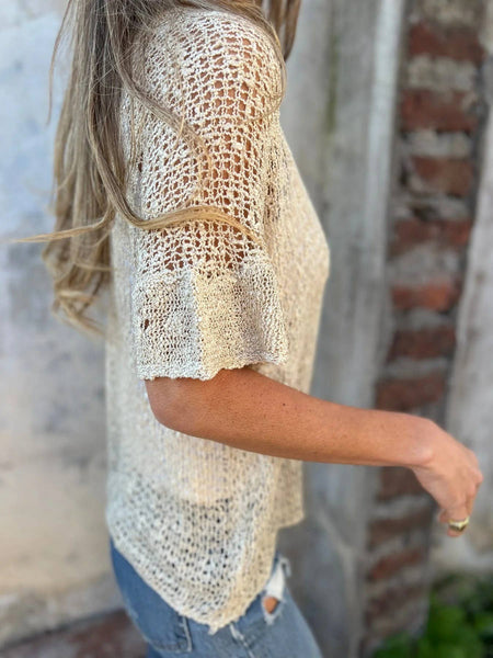 Slouchy Short Sleeve Cardigan