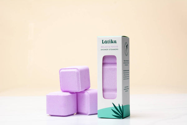 shower steamers. place on bottom of tub before you shower and then turn on the water.