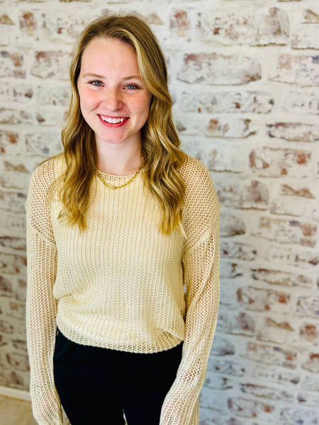 Loose Weave Knit Sweater