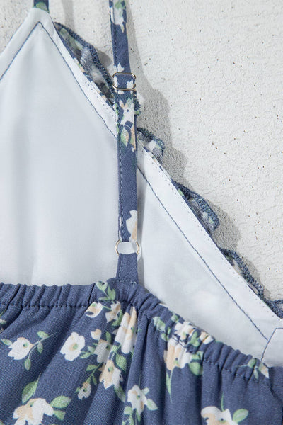 Spaghetti Strap Tiered Midi Dress