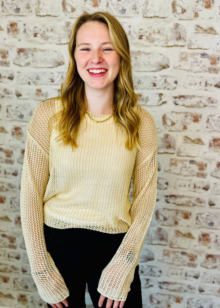 Loose Weave Knit Sweater