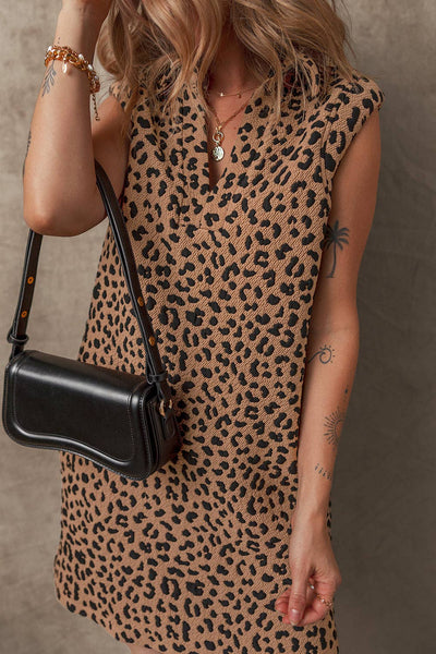 Leopard Print Mini Dress