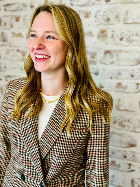 Houndstooth Blazer