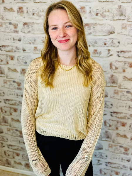 Loose Weave Knit Sweater