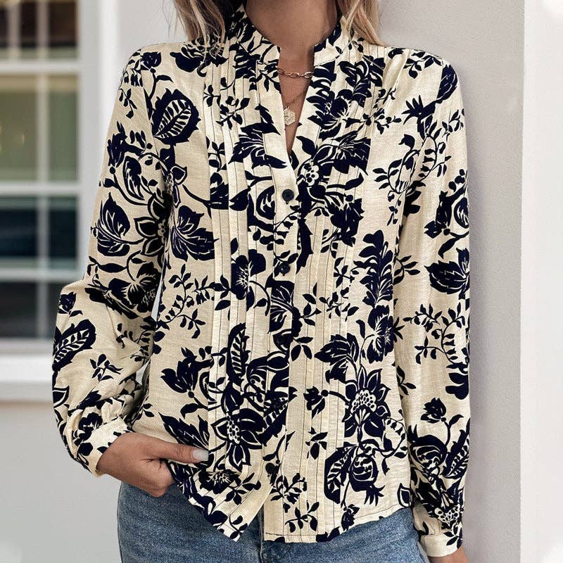 Vintage Floral Blouse