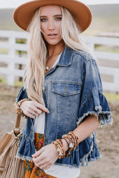 Short Sleeve Denim Jacket