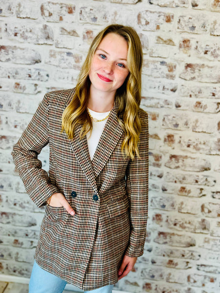 Houndstooth Blazer