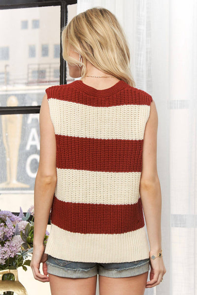 Sleeveless Knit Sweater
