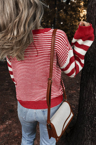 Striped Knit Sweater