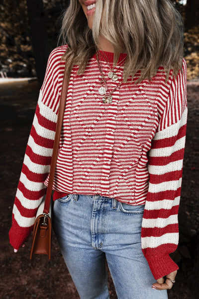 Striped Knit Sweater