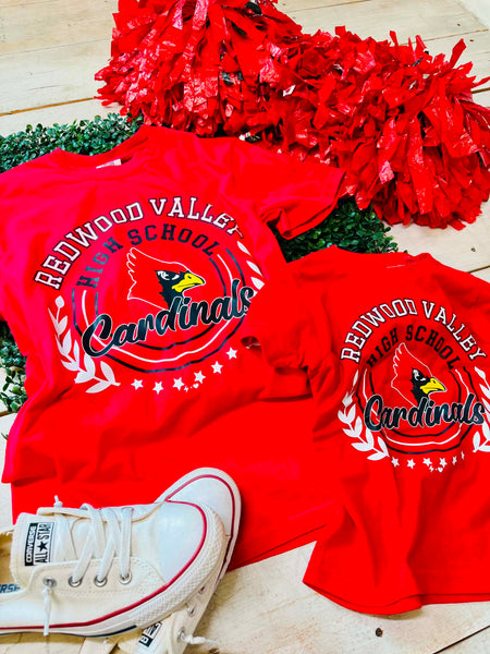 Wreath Cardinals Tee