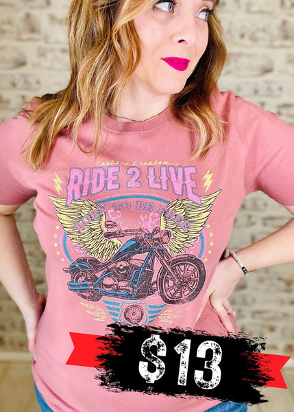 Ride 2 Live Graphic Tee