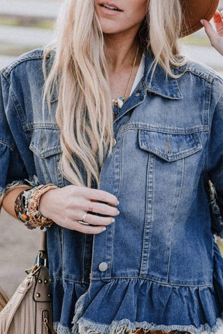 Short Sleeve Denim Jacket