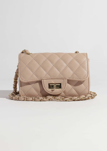 Trendy Quilted Chin Shoulder Strap Purse