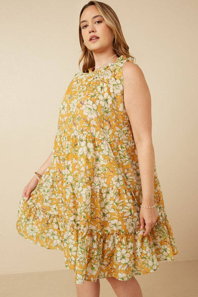 Floral Tiered Tank Dress
