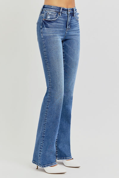 Hi Rise Straight Jeans