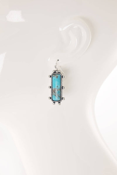 Western Stone Bar Earrings