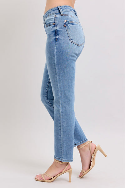 Cellphone Pocket Mid Rise Slim Fit