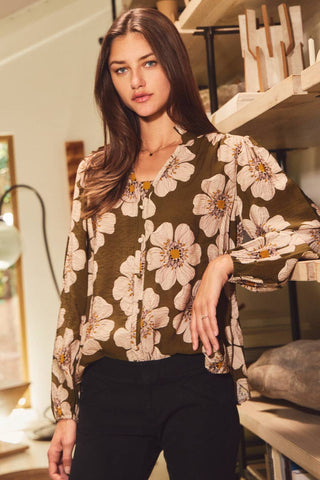 Boho Floral Blouse