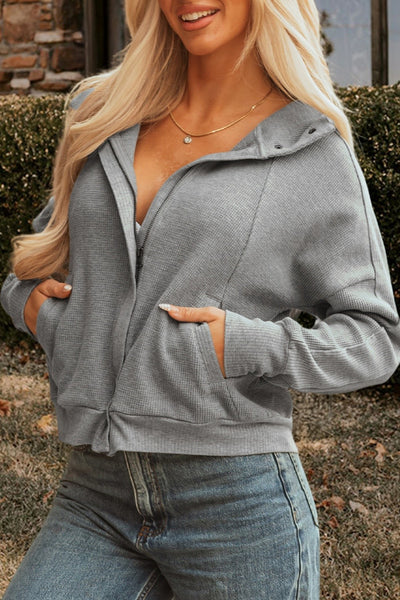Waffle Zip-up Jacket