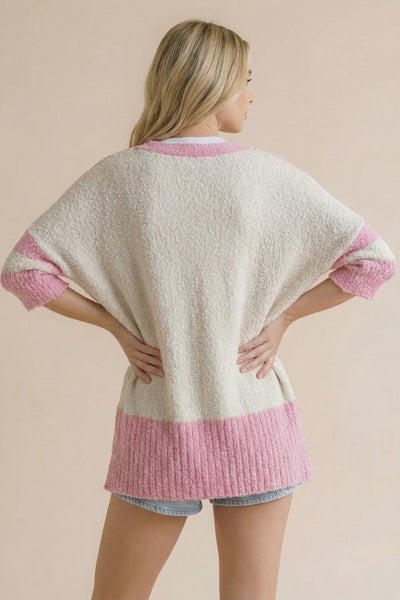 Oversize Stripe Cardigan