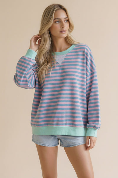 Happy Go Lucky Striped Top