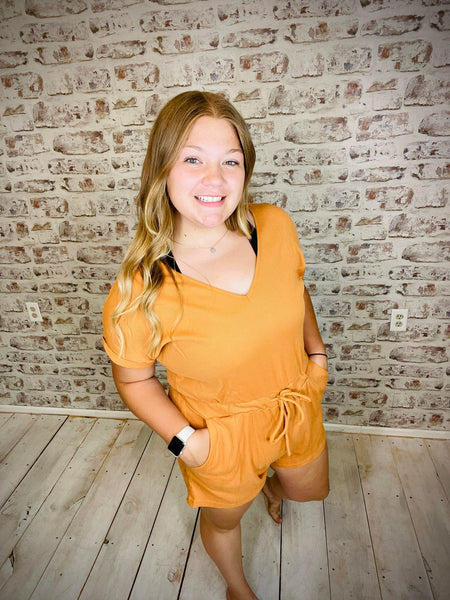 Knit Pocketed Romper
