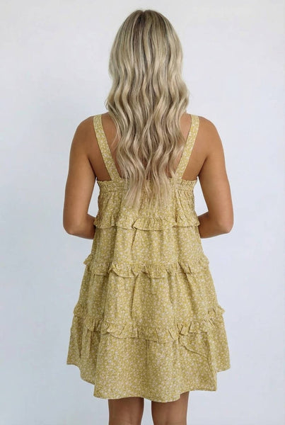 Ditzy Floral Tiered Dress