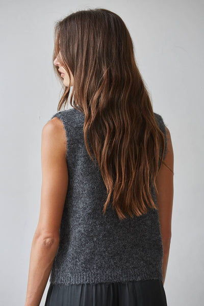 Sleeveless Knit Rhinestone