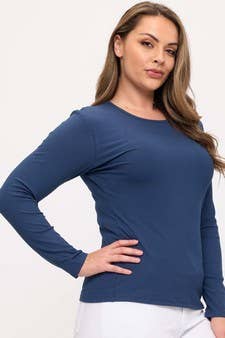 Ribbed Long Sleeve Plus Size