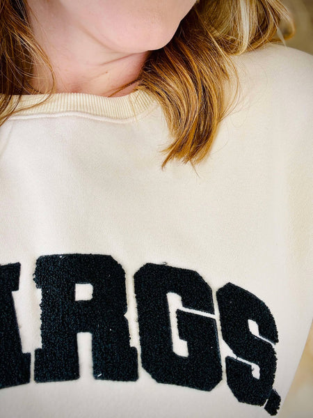 Margs Sherpa Letter Sweatshirt