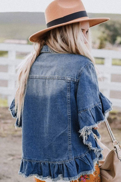Short Sleeve Denim Jacket