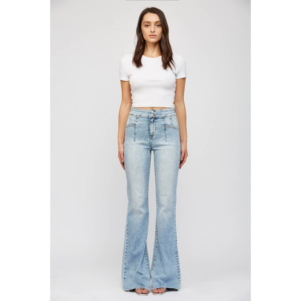 SUPER HIGH RISE RELAXED FLARE