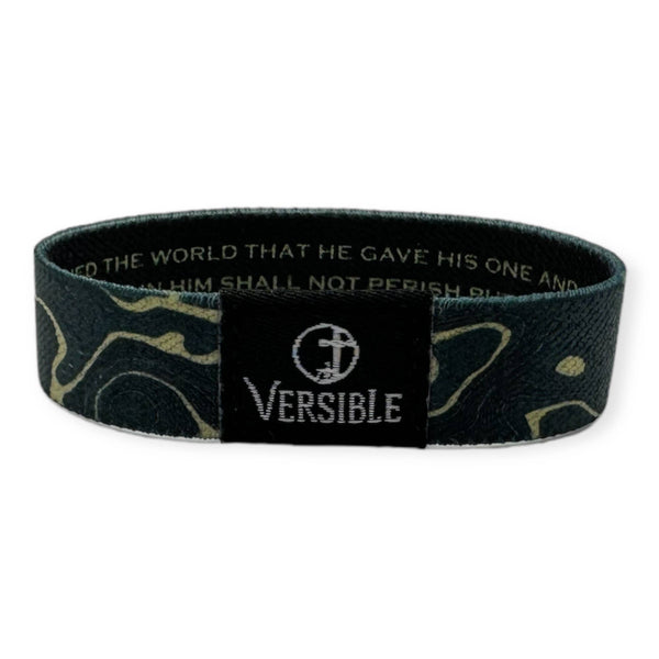 Versible® Wristbands - Gold Vein / John 3:16