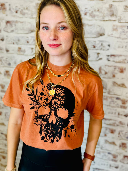 Floral Skull Tee