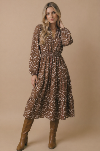 Fawn Print Dress