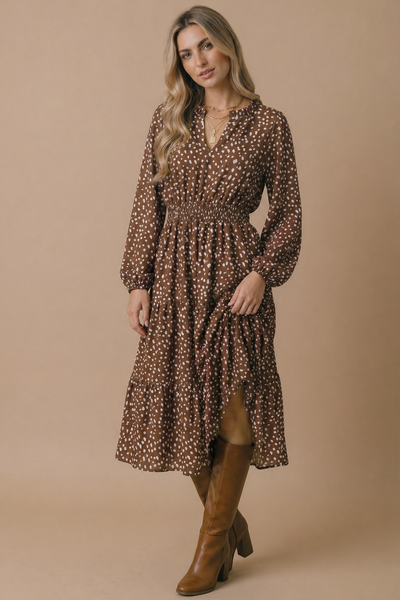 Fawn Print Dress