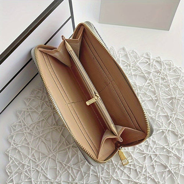 Faux Leather Woven Wallet