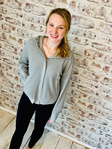 Waffle Zip-up Jacket