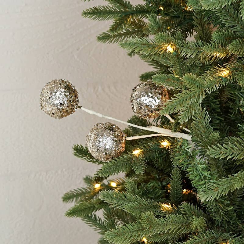 16in Fancy Glitter Ball Pickx3-Champaigne
